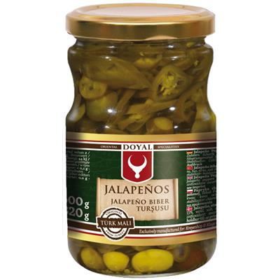 Jalapeno Pfeffer würzig in einer Marinade geschnitten 370g - Doyal