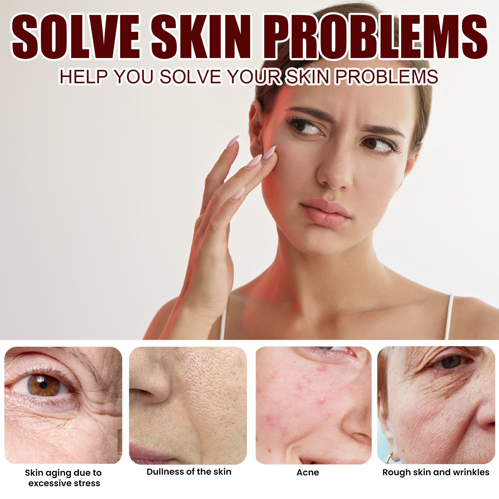 Crema Facial antiarrugas de arroz, tratamiento de melasma para acné, pigmentación, blanqueamiento, Estiramiento Facial, crema hidratante de belleza, Cosméticos Coreanos 30g