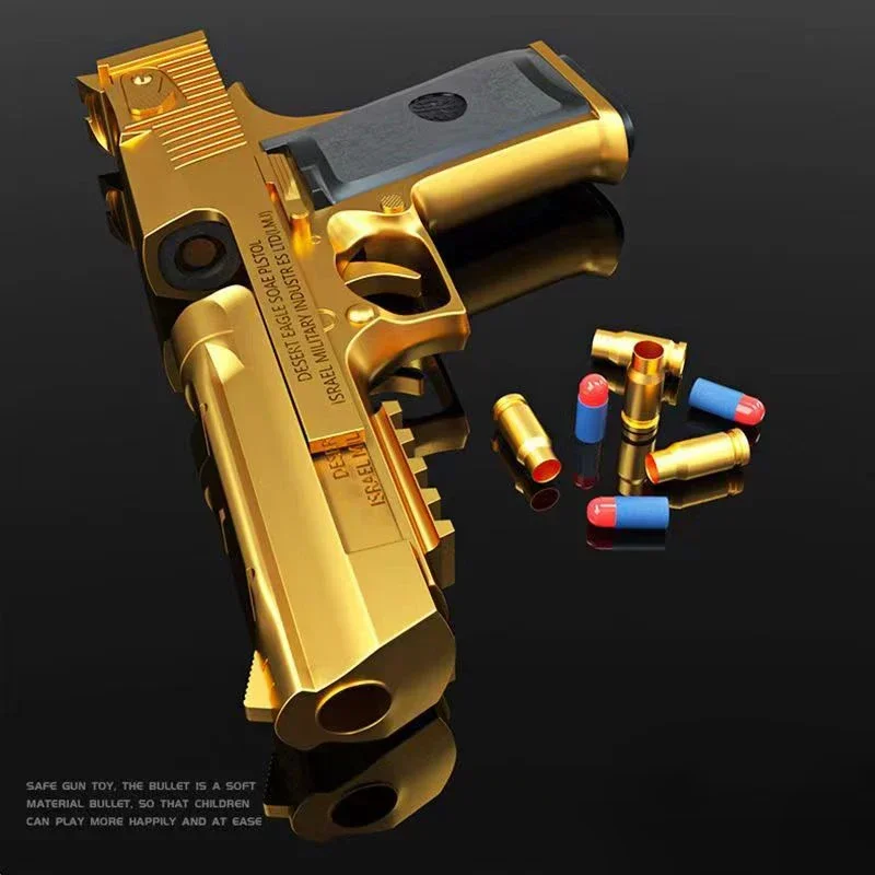 Desert Eagle ปืนของเล่น SHELL EjectionAirsoft ปืนพกโฟมนุ่ม Bullet กลางแจ้ง CS อาวุธสําหรับชายหญิงเกมยิงของขวัญวันเกิด