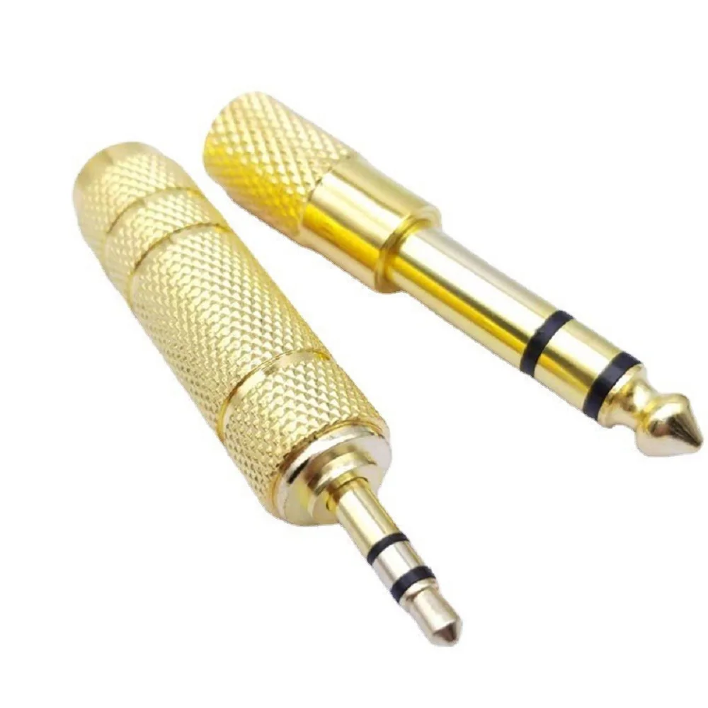 2-pack 6,5 mm tot 3,5 mm en 3,5 mm tot 6,5 mm audioadapterset 1/4 inch tot 1/8 inch en 1/8 inch tot 1/4 inch Geschikt voor hoofdtelefoon