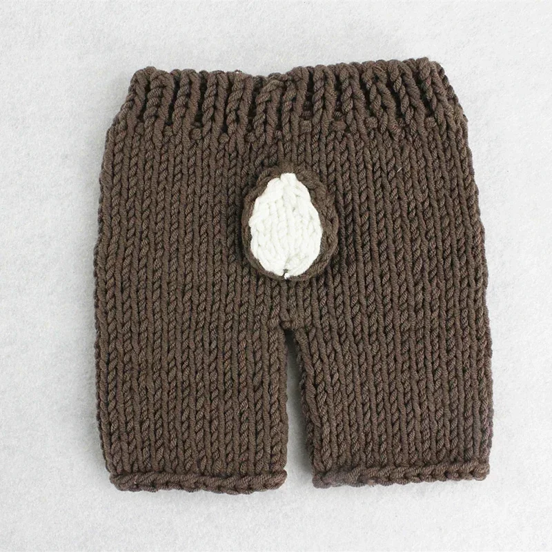 Accesorios de fotografía recién nacido, disfraces de ciervo, sombrero tejido infantil, pantalones, accesorios para fotos de bebé, traje para sesión de fotos de bebé, traje para bebé