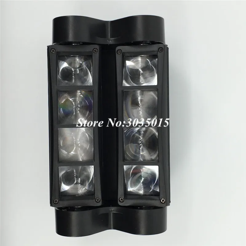 Mini LED 8x3W RGBW Ruchoma Głowica LED Spider Beam Oświetlenie Sceniczne DMX 512 Spider Light Idealne dla DJ-ów, Klubów Nocnych i Imprez