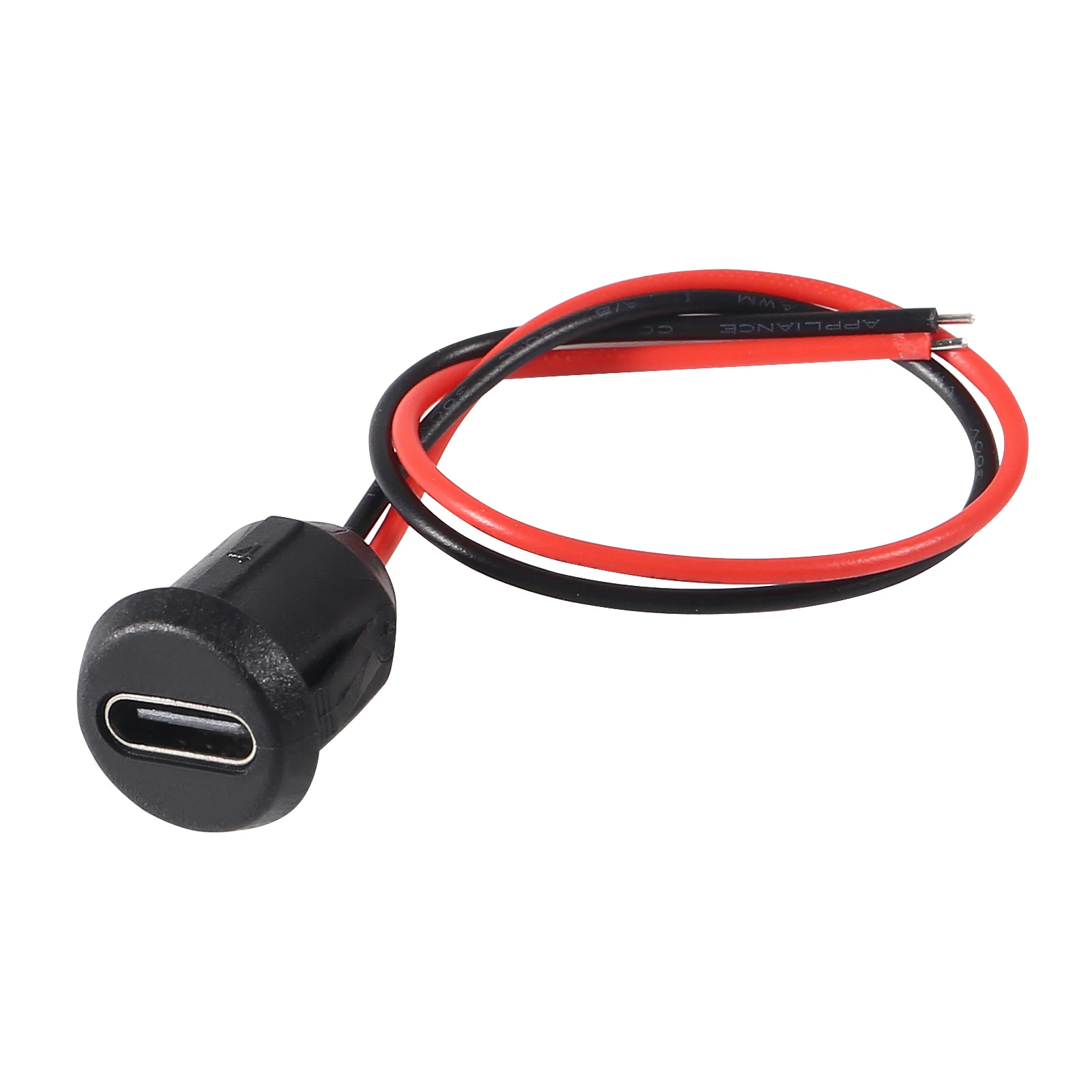 5PCS 2Pin USB Type-C กันน้ําซ็อกเก็ตหญิง Fast CHARGING แจ็คชาร์จพอร์ต USB-C Charger ปลั๊ก SOCKET