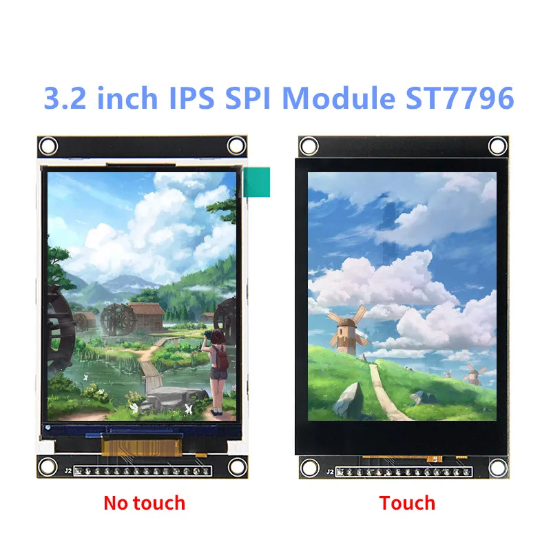 3,2 Zoll spi serielle Schnitts telle tft lcd kapazitives Touchscreen-Anzeige modul 240*320 ips Version schwarz