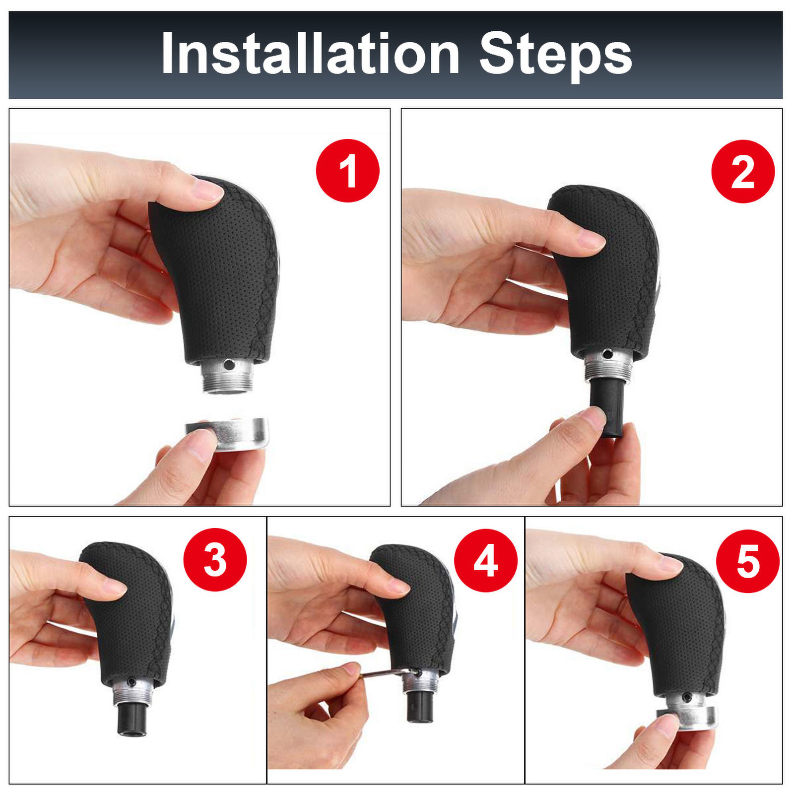 5/6 geschwindigkeit Schaltknauf Schaltgetriebe Universal Auto PU Leder Erweiterte Schalthebel Getriebe Kopf Schalthebel Schaltknauf