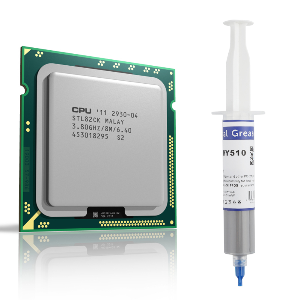 Coolcirc-Pâte de graisse thermoVELen silicone, composé pour GPU CPU, chipset, refroidissement, HYouvriers, 30g