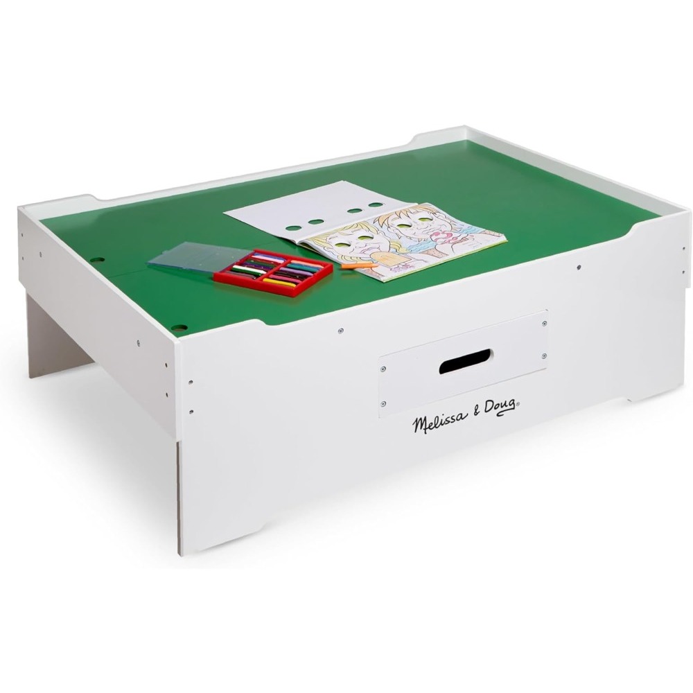 Deluxe Wooden Multi-Activity Play Table for Playroom - Kids Activity Table With Storage, Furniture, Train Table