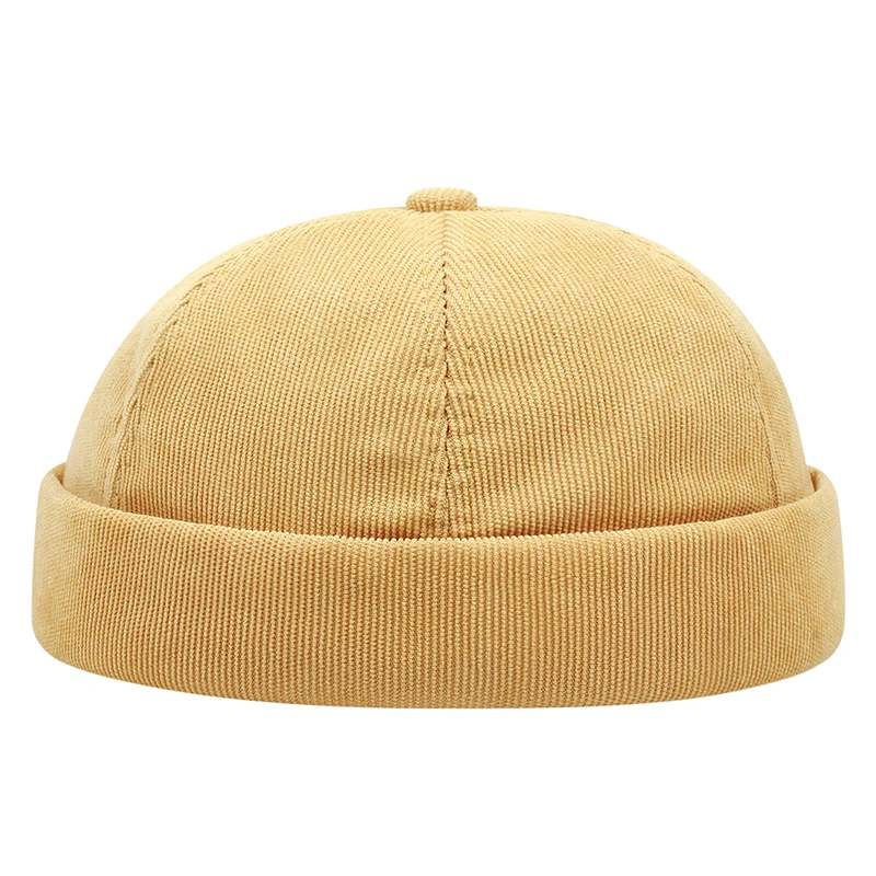 Frühling Und Sommer Neue Casual Vermieter Hut Straße Melone Haut Flut Hüte Ohne Krempe Retro Hip Hop Cap Männer Und Frauen Universal kappe