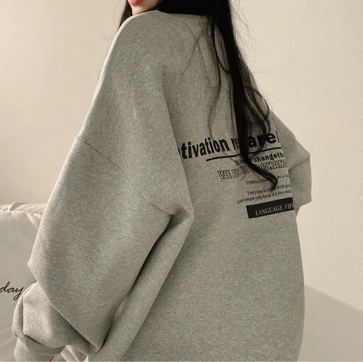 ผู้หญิงเสื้อขนาดใหญ่ฤดูใบไม้ผลิHoodieแขนยาวลําลองพิมพ์หลวมPullovers Harajuku SweatshirtหญิงIns Hoodies