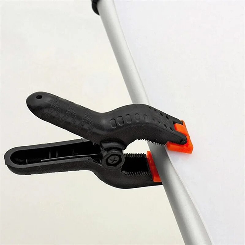 6 Stuks 3Inch Lente Klemmen Zware Plastic Voor Achtergrond Mousseline Canvas Papier Chromakey Scherm Clip Fotostudio Timmerman tool