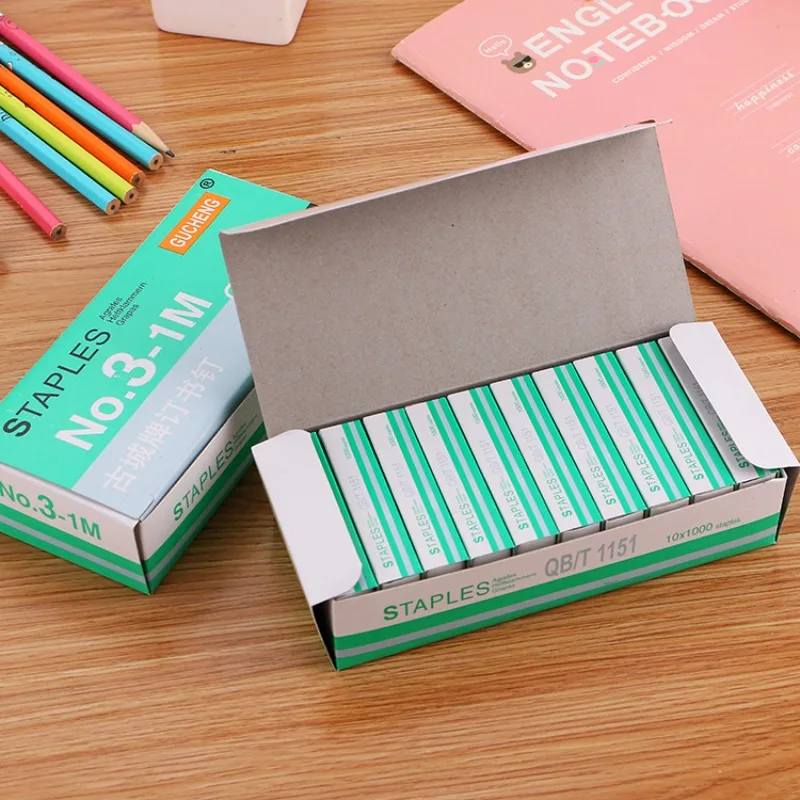 1000 ชิ้นชนิดบรรจุกล่องคุณภาพสูงเบอร์ 12 Staple Standard Model Office Binding Stitching Needle 24/6 Stapler หมุดเย็บกระดาษเฉพาะ