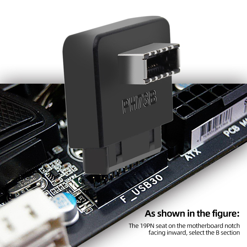 USB3.0 19/20P do TYPE-E Adapter wewnętrzny pionowy Panel przedni Adapter TYPE-C wkładka konwerter portów wtyczki do płyta główna komputera