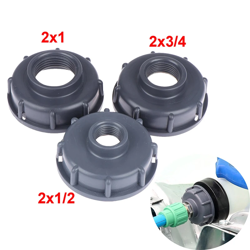 Bền S60X6 THÔ REN Nắp 60Mm Nữ Ren 1/2 "3/4",1 "Ống Nối IBC Xe Tăng Phụ Kiện IBC Xe Tăng Adapter