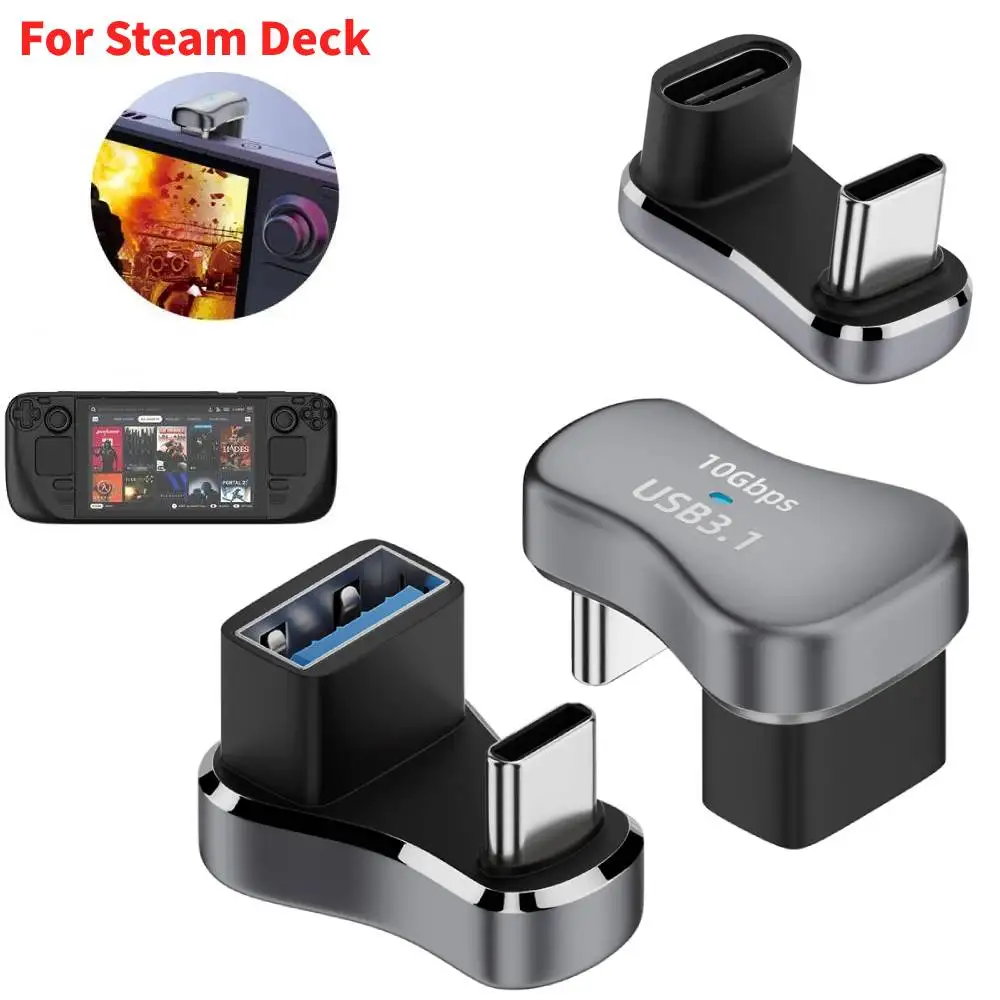 180 stopniowy Adapter USB C USB-C Adapter do szybkiego ładowania 20Gbps PD 140W Adapter do urządzeń parowych