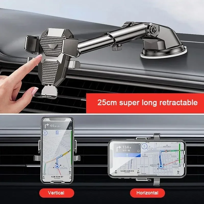 VIKEFON-Suporte Do Telefone Do Carro Sucker Universal, 360 °, Pára-brisa, Painel, Suporte Celular Móvel, Suporte para iPhone, Samsung, Xiaomi