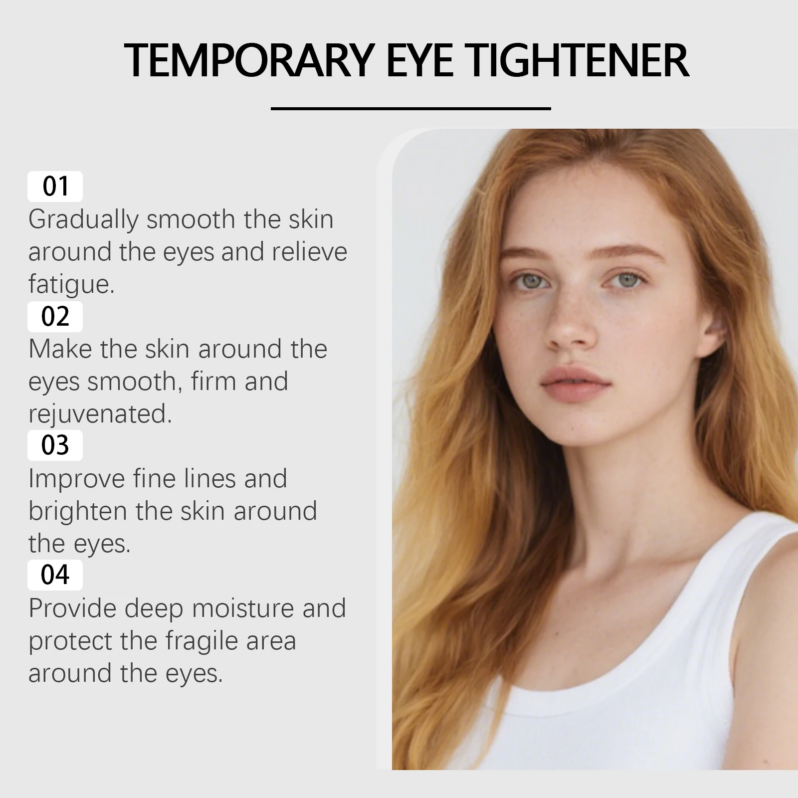 Instant Firm Eye Tightener Cream Lightens Fine Lines Dark Circles Reduces Puffiness Eye Cream Lifting Nourishing Eye Care Cream