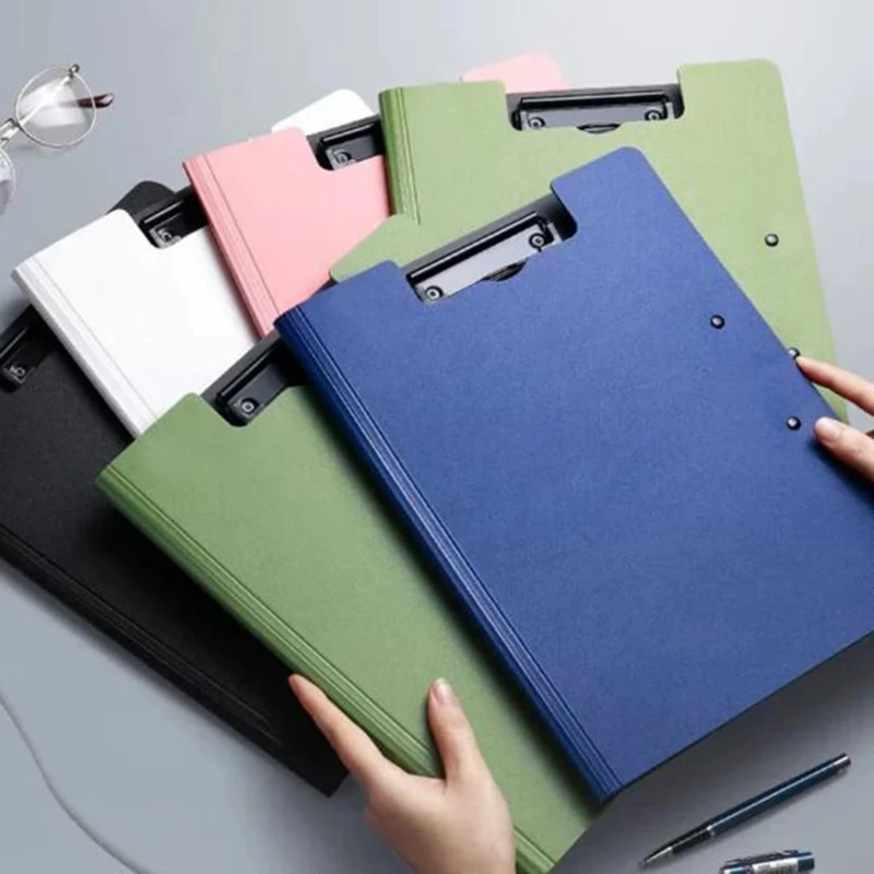 Tablero de carpetas A4, carpeta de papel de prueba, bolsa de almacenamiento de datos, folleto de almacenamiento de archivos, soporte para libros de almacenamiento de libros de datos para estudiantes