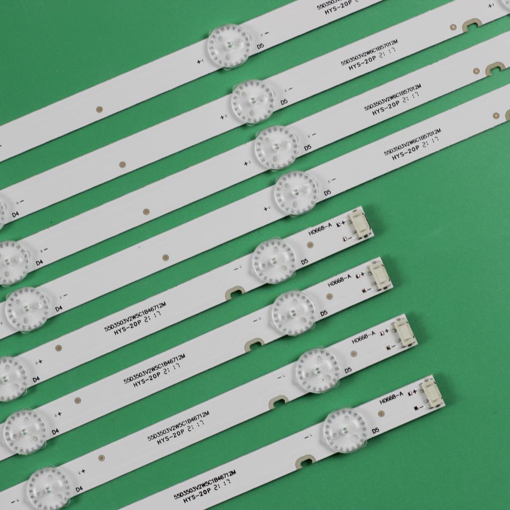 Tira de luces LED para TV LG de 55 ", para modelos 55UJ6200, 55UJ6300, PTV55U21, RF-AZ550E30-0501A-12, RF-AZ550E30-0601B-12, SDL550WY, LD0-910, 55E388G, 8 unidades/juego