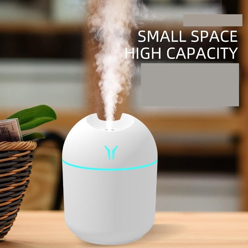 250ML USB Mini Umidificador de Ar Aroma Difusor Óleo Essencial Para Casa Carro Ultrasonic Mudo Névoa Criador Difusor com Lâmpada Cor LED