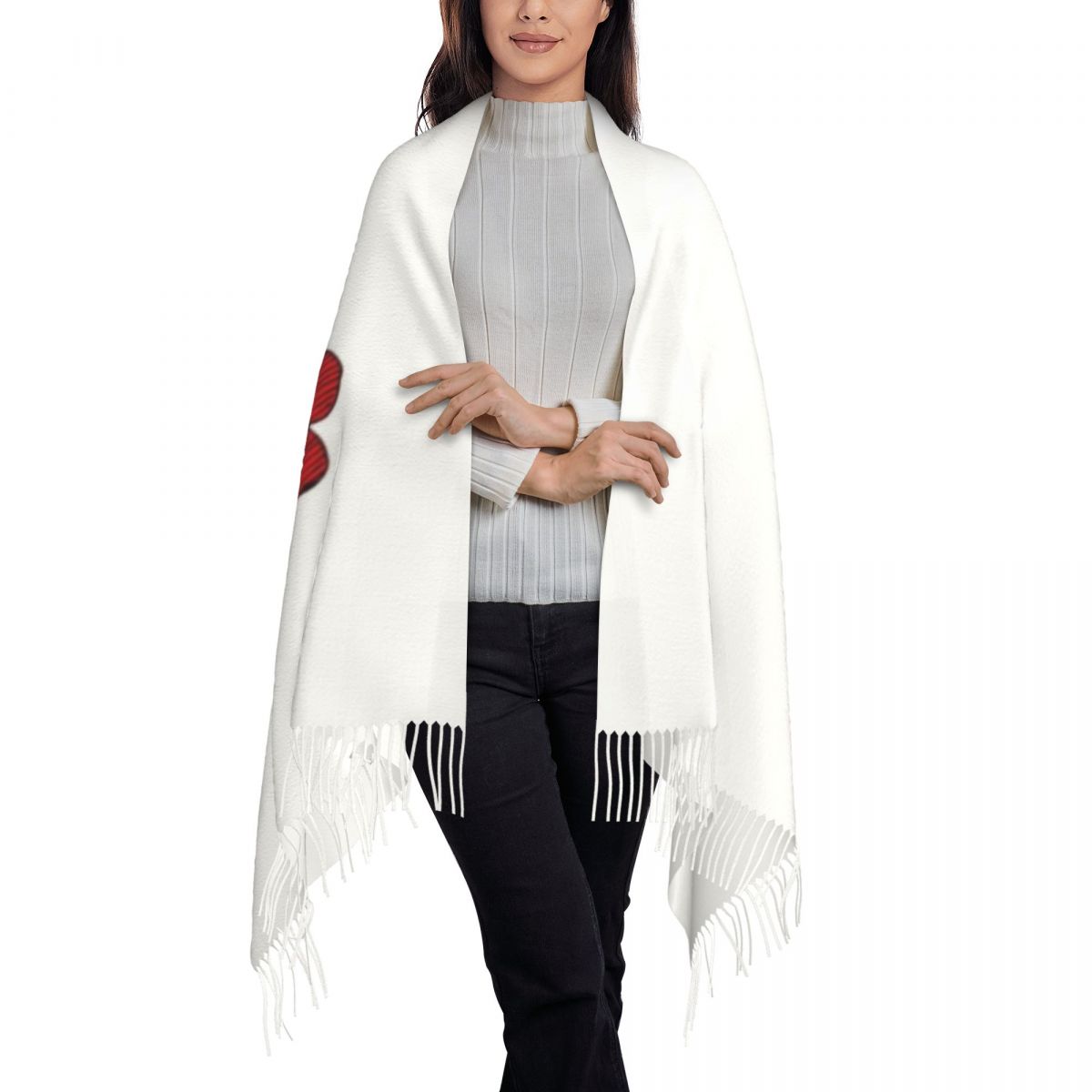 Mafalda Ballon Hart Kwastje Sjaal Vrouwen Zachte Quino Manga Cartoon Sjaals Wraps Lady Winter Fall Sjaals
