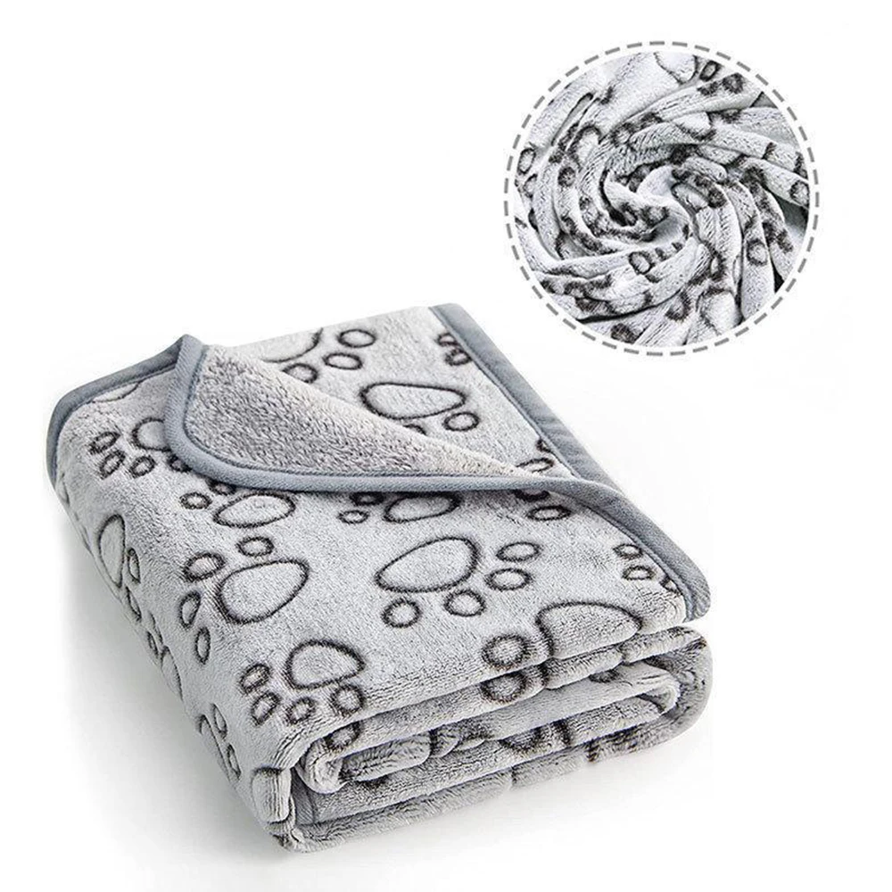 Weiche Hundedecke, waschbar, Katzendecke für Hauskatzen, große, mittelgroße und kleine Hunde, Geschenke für Welpen, Essentials (grau), Bett