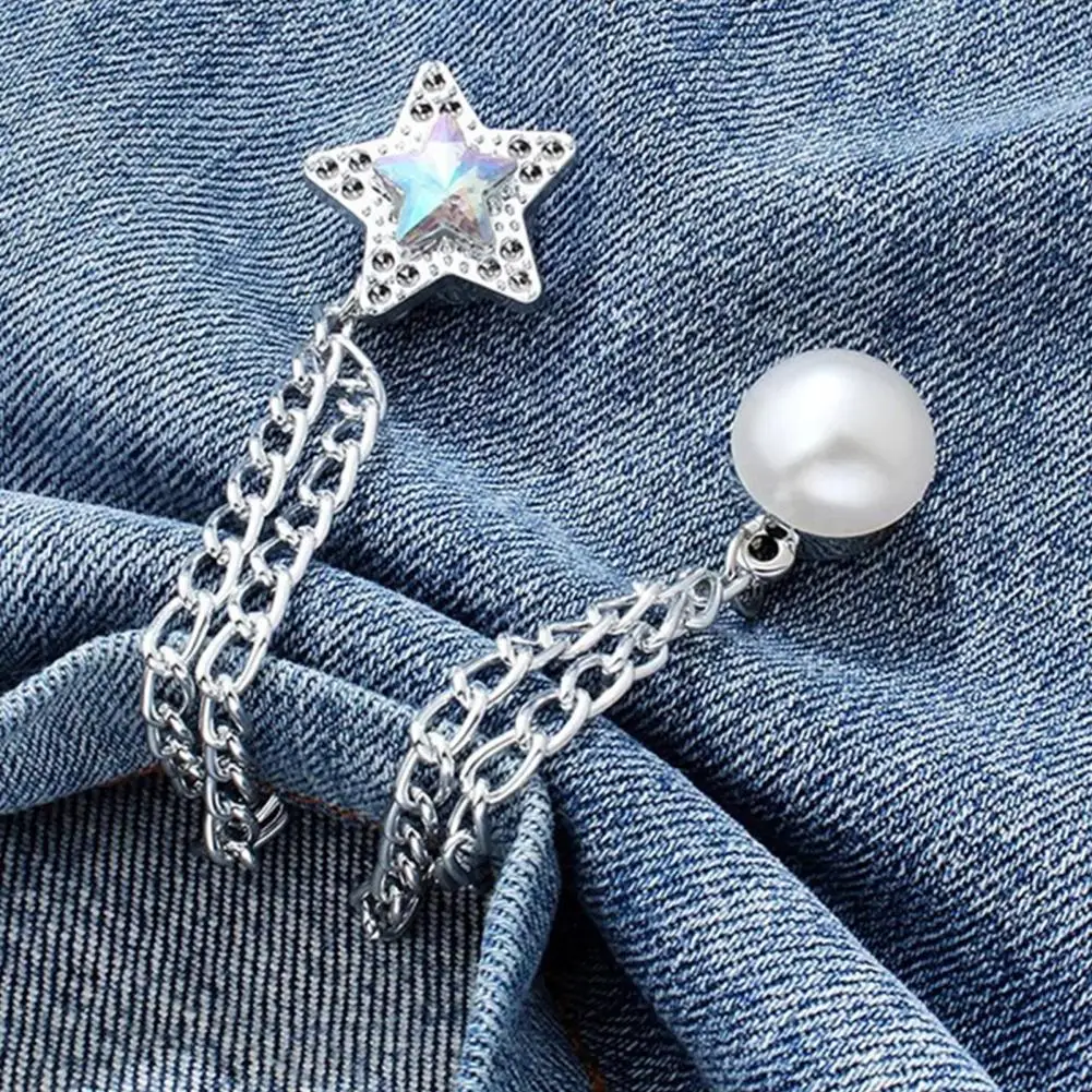 2Pcs 11cm Magnetic Clothing Clips With Chain Metal Clothes Magnet Pins Men Women Scarf Shirt Sleeve Pants Button Clip Accessory