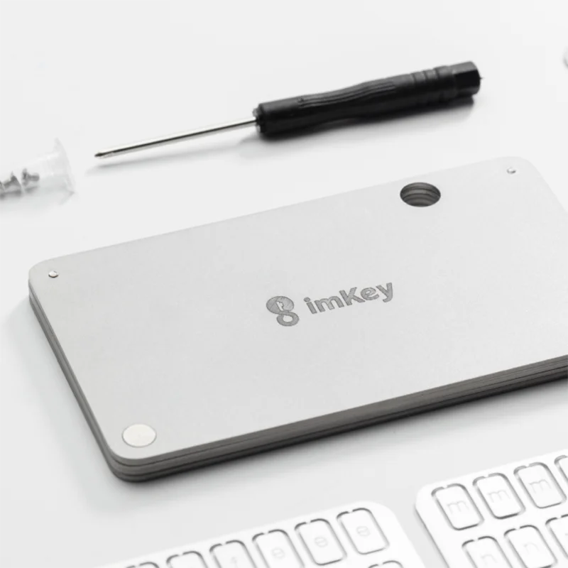 ImKey-s1 Mnemonic Seed Phrase Metal Plate Backup Saver 24 Word Crypto Assets Recovery Phrase Storage Kit