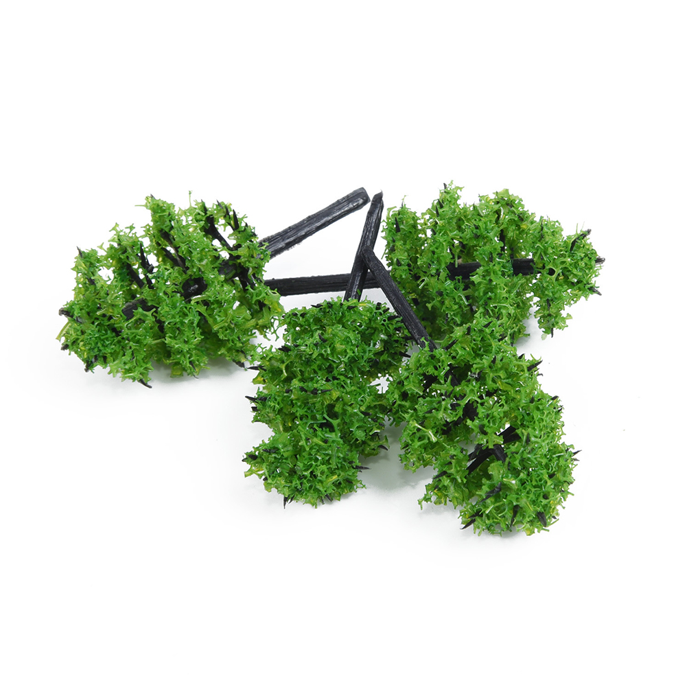 10pcs 5cm HO OO Scale Model Trees Train Railroad Layout Diorama Wargame Park Scenery Miniature Tree Landscape Decoration