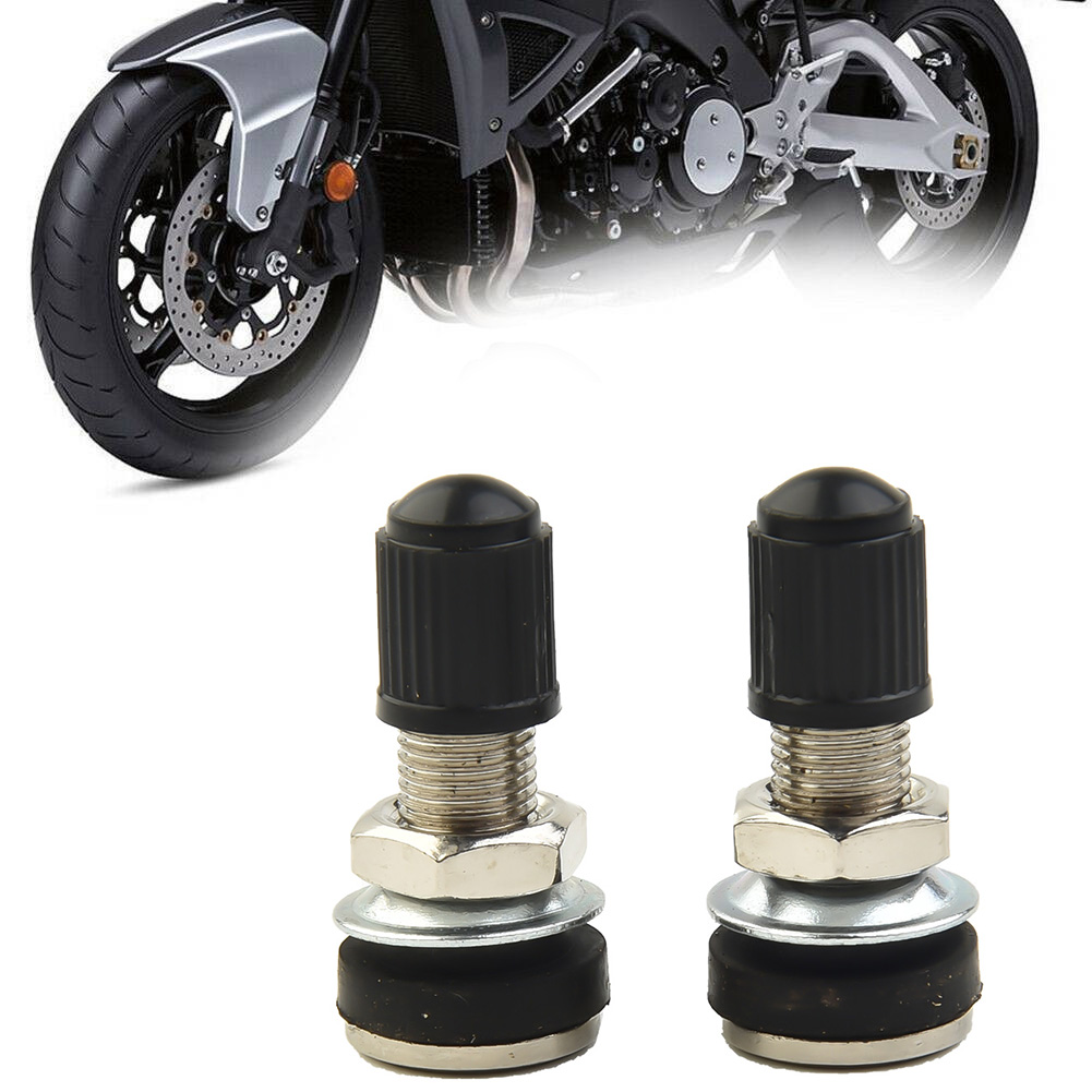2 uds cabeza redonda 32mm-motocicleta Scooter bicicleta Quad válvula de neumático de montaña sin cámara tapa de válvula de neumático de coche