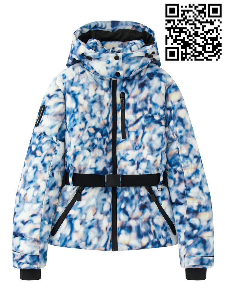 2025 Mode Dames Winter Capuchon Hoge Taille Gewatteerde Jassen Met Riem Dame Elegant Dikker Warme Zakken Winddicht Skiën jassen