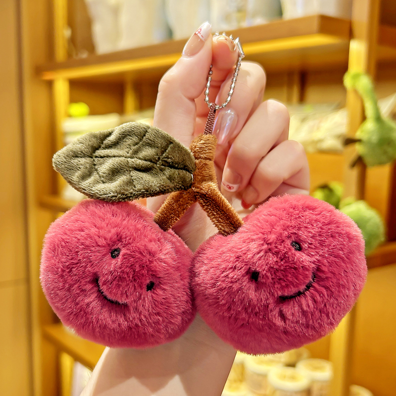 Милая плюшевая кукла вишневого цвета, аксессуары для сумок в стиле «История хлеба» и формы для овощной еды