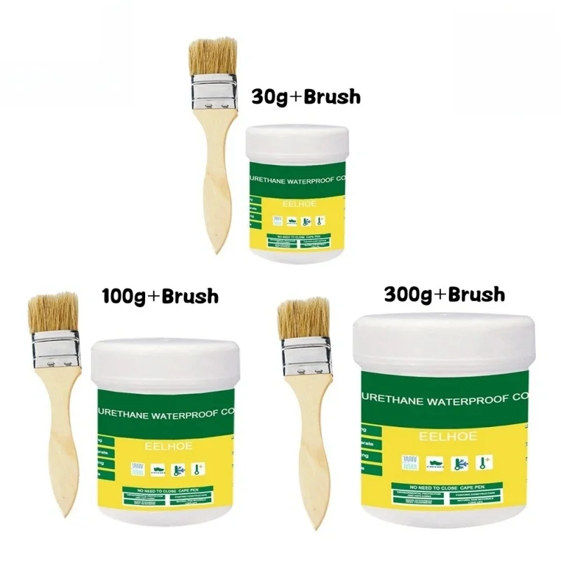 ที่มองไม่เห็นเคลือบกันน้ํา Sealant Agent 30/100/300g โปร่งใสซีลเคลือบแปรงวางกาวกาว Strong Sealant