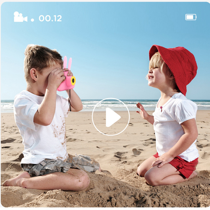 子供のための漫画カメラ,HDスクリーン,屋外写真,誕生日プレゼント,子供のためのかわいいおもちゃ