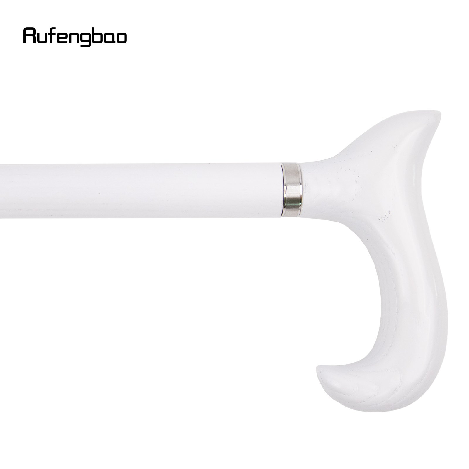 Bastão de madeira branca comum, Varinha decorativa Crosier, Halloween Cosplay Party, Muleta de boca, Moda, 95cm