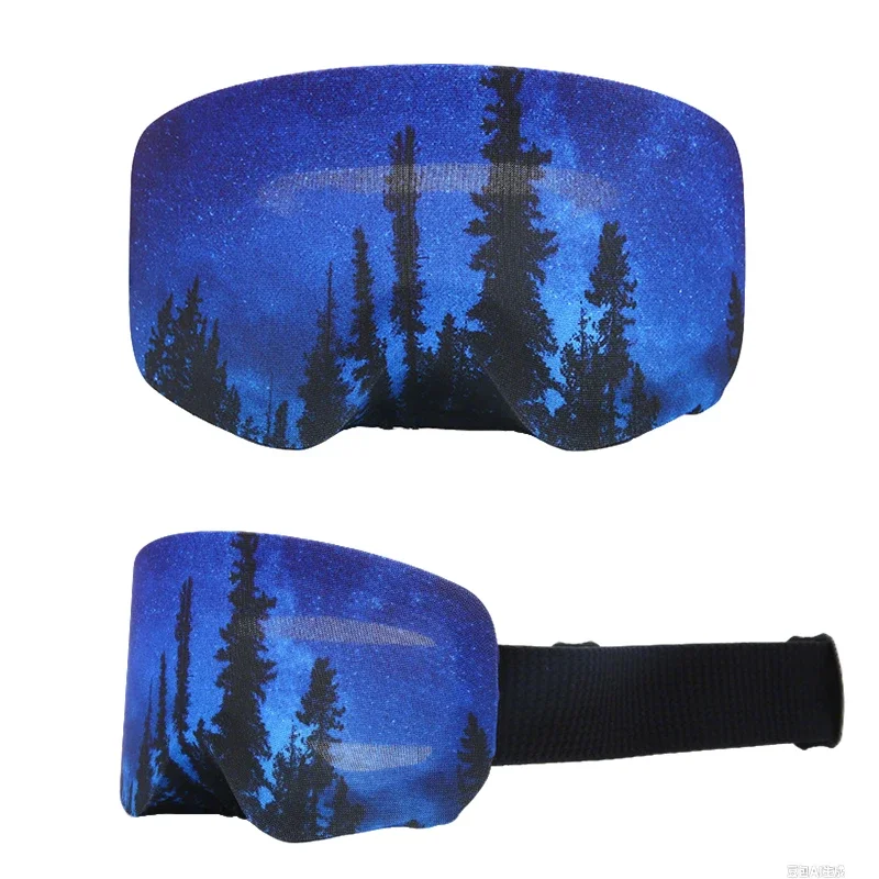 Ski Goggle Abdeckung Einzel Doppel Board Schnee Glas Schutz Abdeckung Tragbare Anti-Scratch Ski Goggle Objektiv Tuch Skifahren Brillen Abdeckung