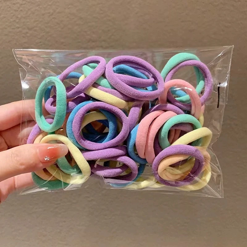 Corda de cabelo sem cabelo, corda de cabelo simples, durável, sem costura, anel de toalha, alta elasticidade, anel de cabelo