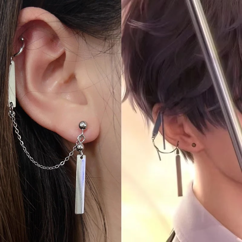 En Stock, accesorios de Cosplay de juego Love And Deepspace Rafayel, RAFAYEL Cos, pendientes integrados, accesorios para fiesta de Halloween