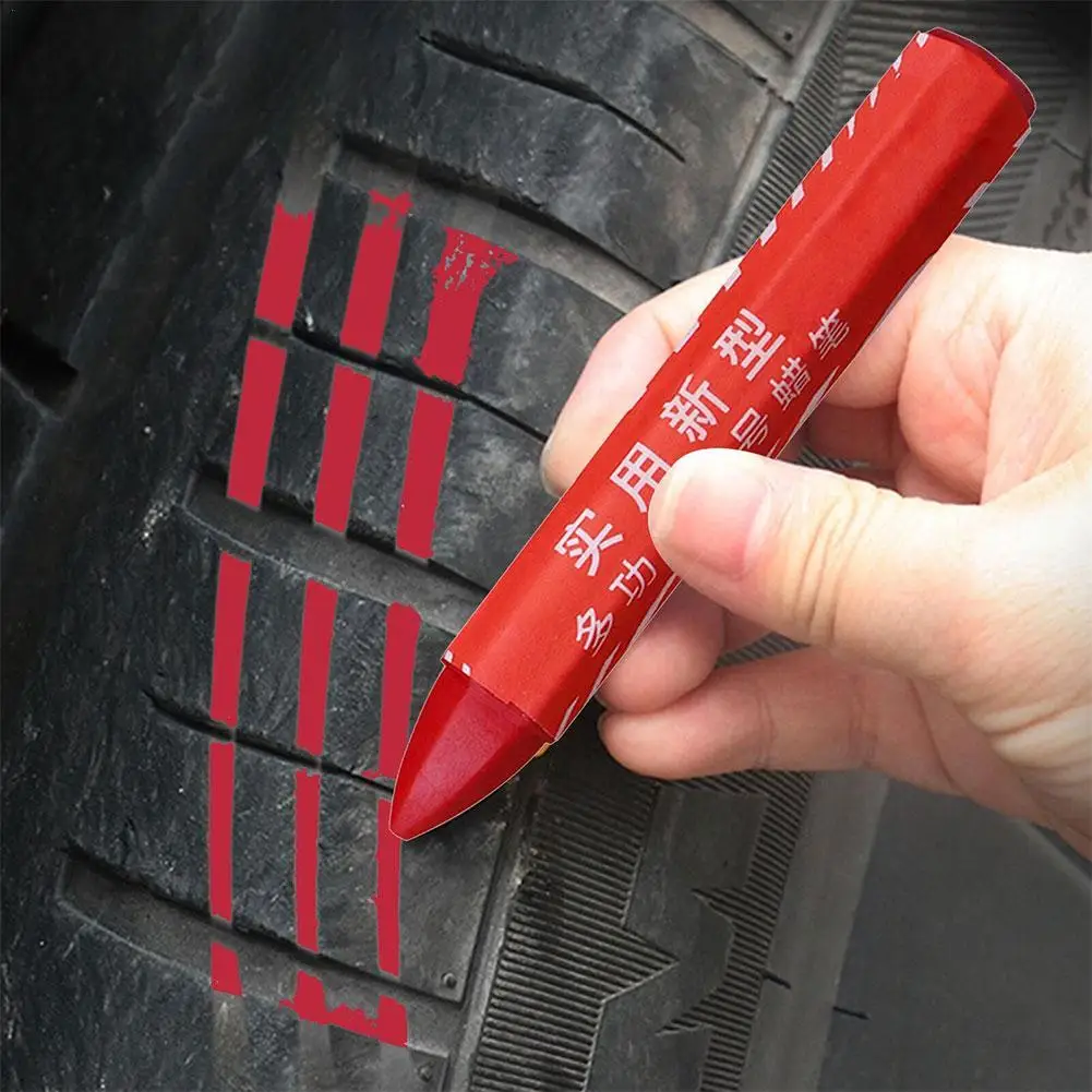 Rotulador de crayón para neumáticos, rotulador impermeable de pintura, cuidado de la rodadura de neumáticos de coche, crayones de neumáticos portátiles resistentes a la decoloración para azulejos de piedras