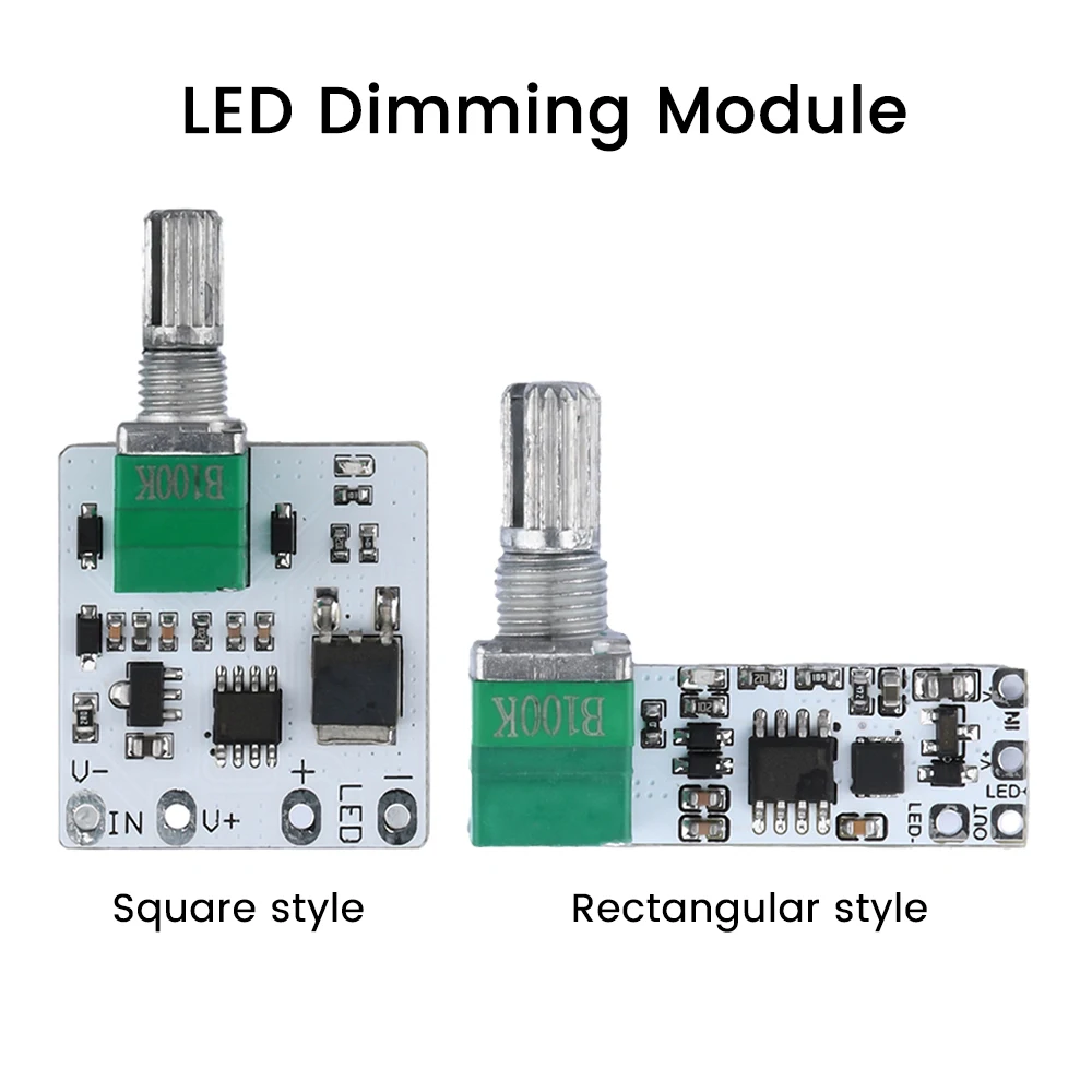 12V LED Constant Voltage Dimmer Module With Switch Board Brightness Adjustment No Flash Frequency LED Dimmer for Light Strip