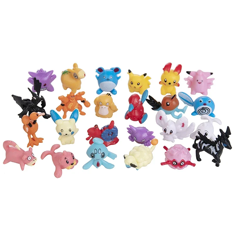 24-144 สไตล์ Pokemon อะนิเมะรูป Pikachu Action รุ่น 2-3 ซม.ประดับสะสมมินิตุ๊กตาตุ๊กตาของเล่นเด็กคริสต์มาสของขวัญ
