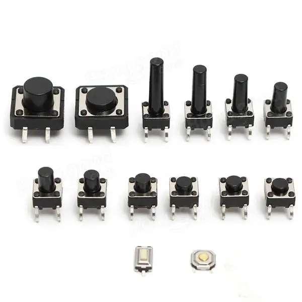 140 teile/los 14 arten Momentary Takt Tactile Push Button Switch SMD Sortiment Kit Set Leben 100000 mal Förderung Preis