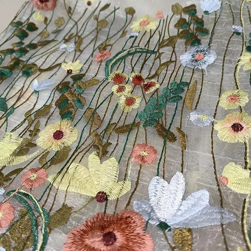 ปักลูกไม้ดอกไม้ไหล่กระเป๋าผู้หญิง Handmade ตาข่ายช้อปปิ้งกระเป๋า Retro Art Tote กระเป๋าชายหาดกระเป๋า Bolsa Playa