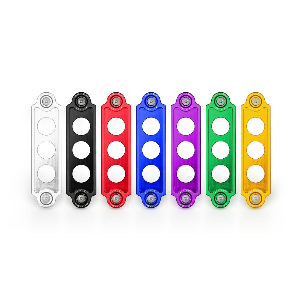 JDM スタイリング車のバッテリータイダウンマウントホールドブラケットロック陽極酸化バッテリー固定ブレースロックホンダシビック/CRX 88-00 BTD001