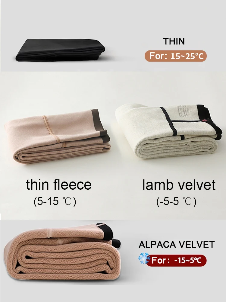 BIVIGAOS Thịt Cừu Nhung Ấm Cá Mập Quần Nữ Thu Đông Cao Cấp Mỏng Quần Legging Nữ Nỉ Liền Mạch Sharkskin Quần Legging