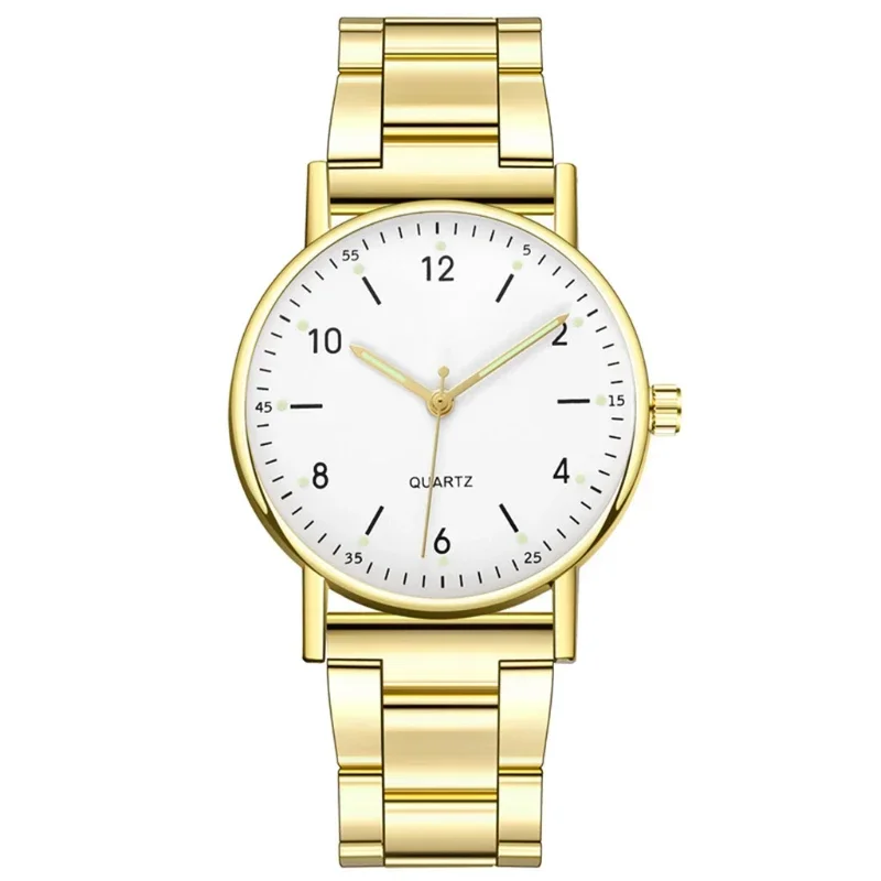 Reloj luminoso para Mujer, relojes de lujo, Reloj de Mujer, relojes de pulsera de cuarzo simples, Reloj de acero inoxidable, Reloj Часы Ж hangiе Нару