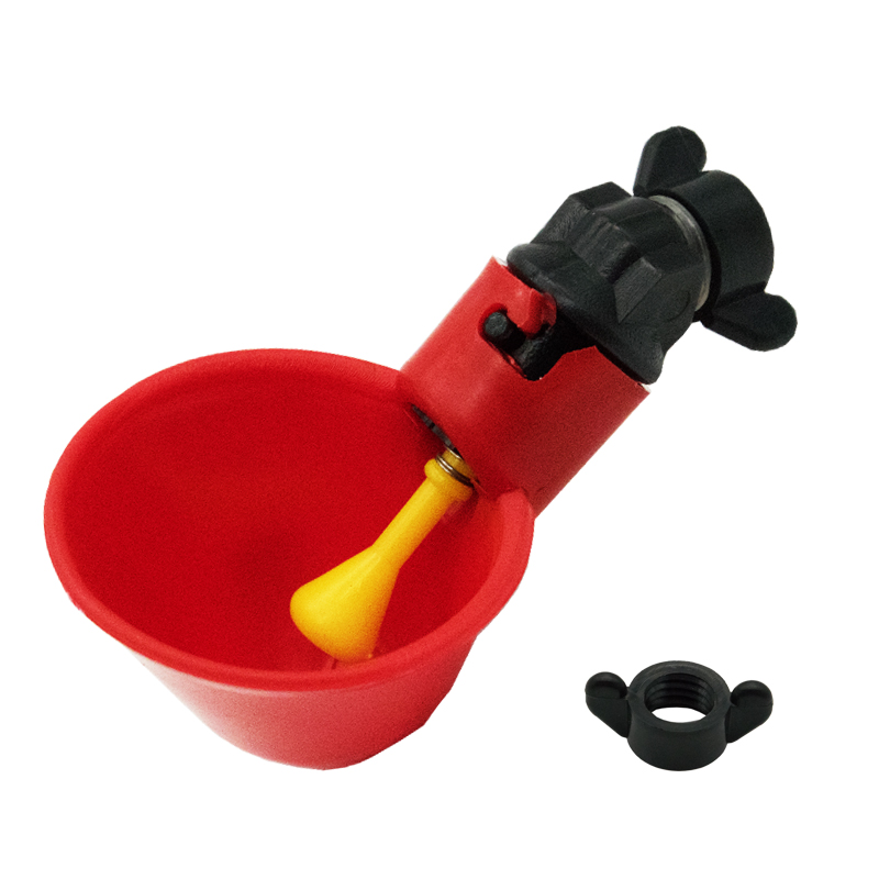 5/10Pcs Chicken Quail Hanging Water Cups Nipple Drinking Bowl Birds Water Bowl Drinker Cups for Backyard Automatic Poultry