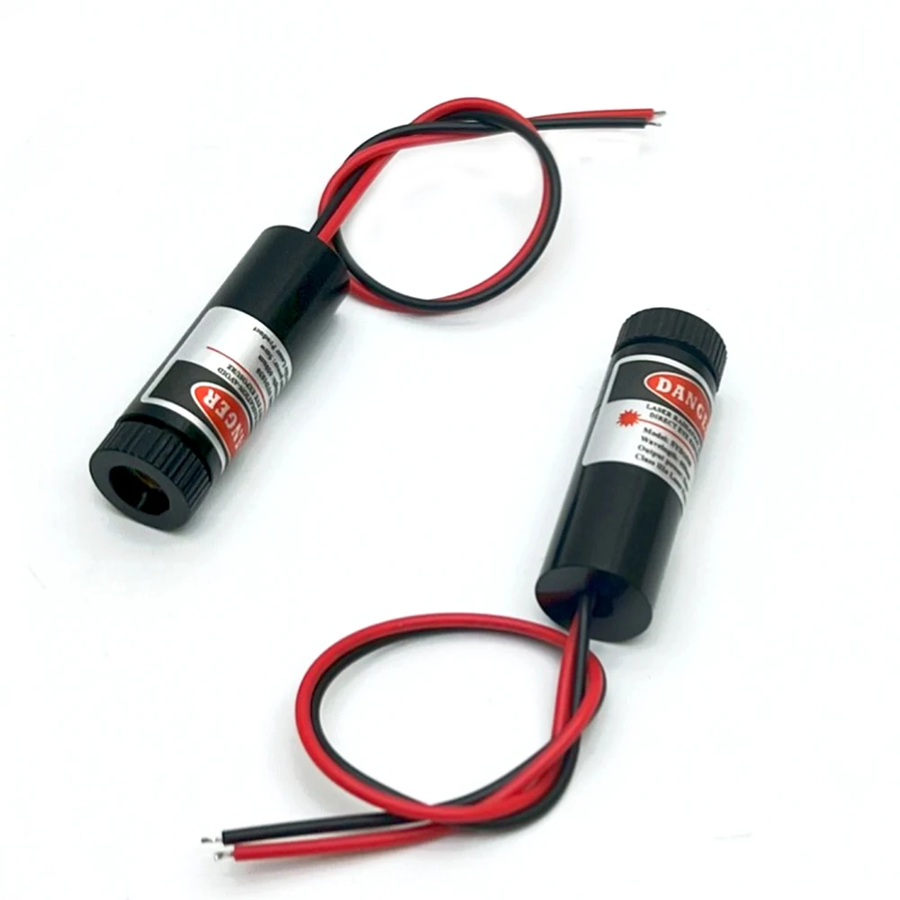 Industrial Adjustable Focusable 650nm 5mW 12x35mm 3-6V Red DOT / Line / Cross Laser Module Industrial 12mm LED LD Module