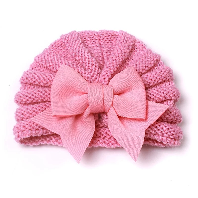 ฤดูหนาวหมวกทารกแรกเกิดทารก Bonnet หมวกเด็กถักเด็กวัยหัดเดินหมวกสําหรับเด็กผู้หญิงอุปกรณ์เสริมเด็กหมวกเด็กหมวกถัก