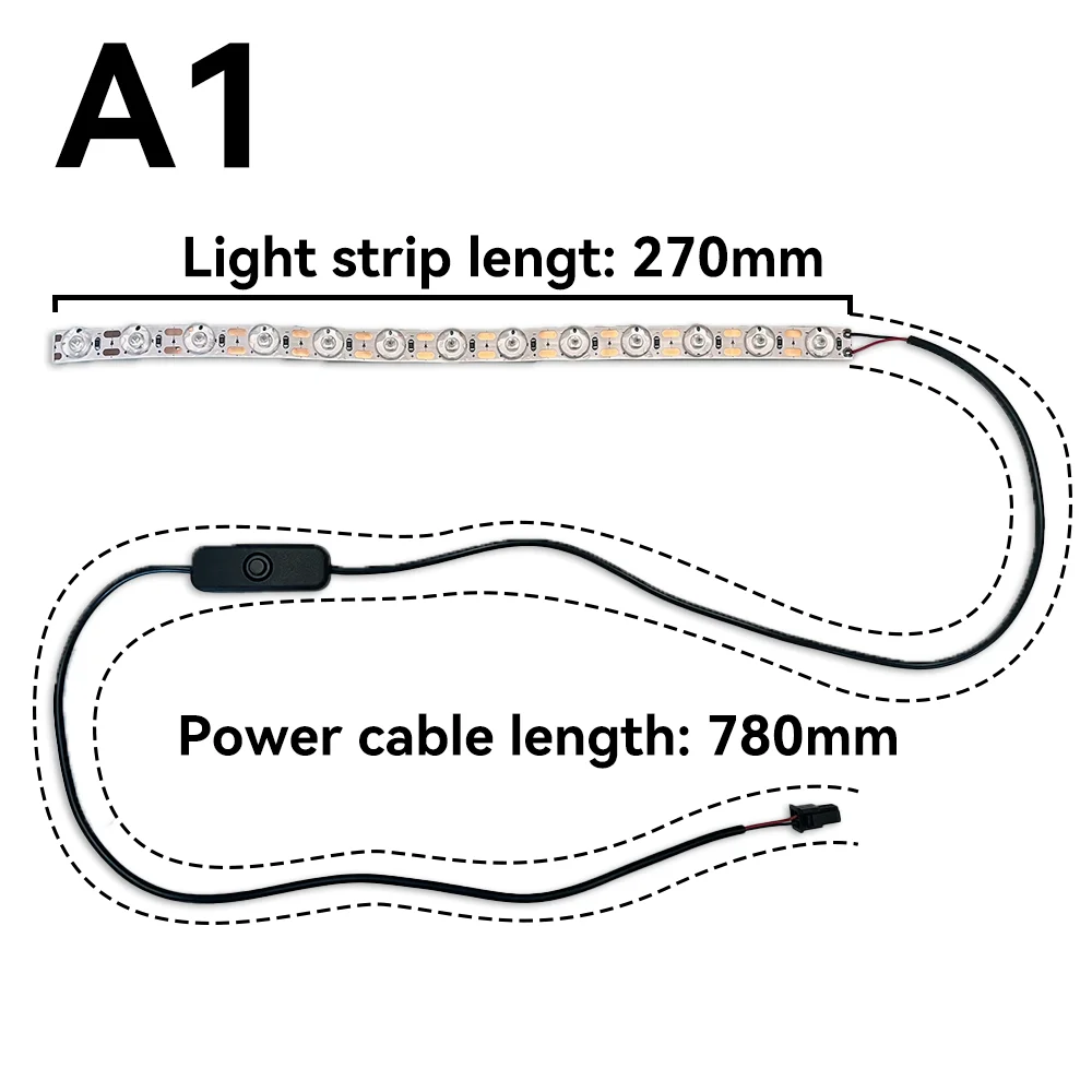 For Bambu lab A1/A1mini Led light strip Ra95 Fill light 24V Super bright Bambulab 3D printer accessories