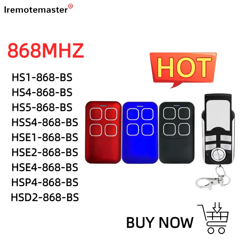 868mhz REMOTE HSE2 HSE4 868 BS ROLLING CODE REMOTE CONTROL BiSecure 868MHz GARAGE DOOR REMOTE REPLICATOR OPENING DEVICE